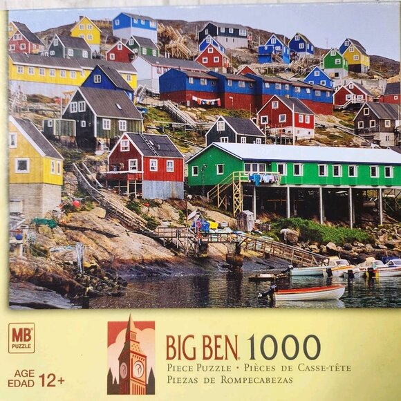 Vintage Kangaamiut Greenland Big Ben MB 1000 Piece Puzzle - Picture 2 of 6